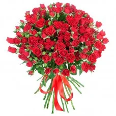Розы Кустовые красные